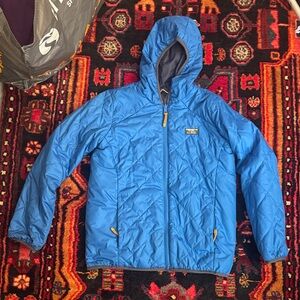 Vibrant Blue reversible llbean Jacket